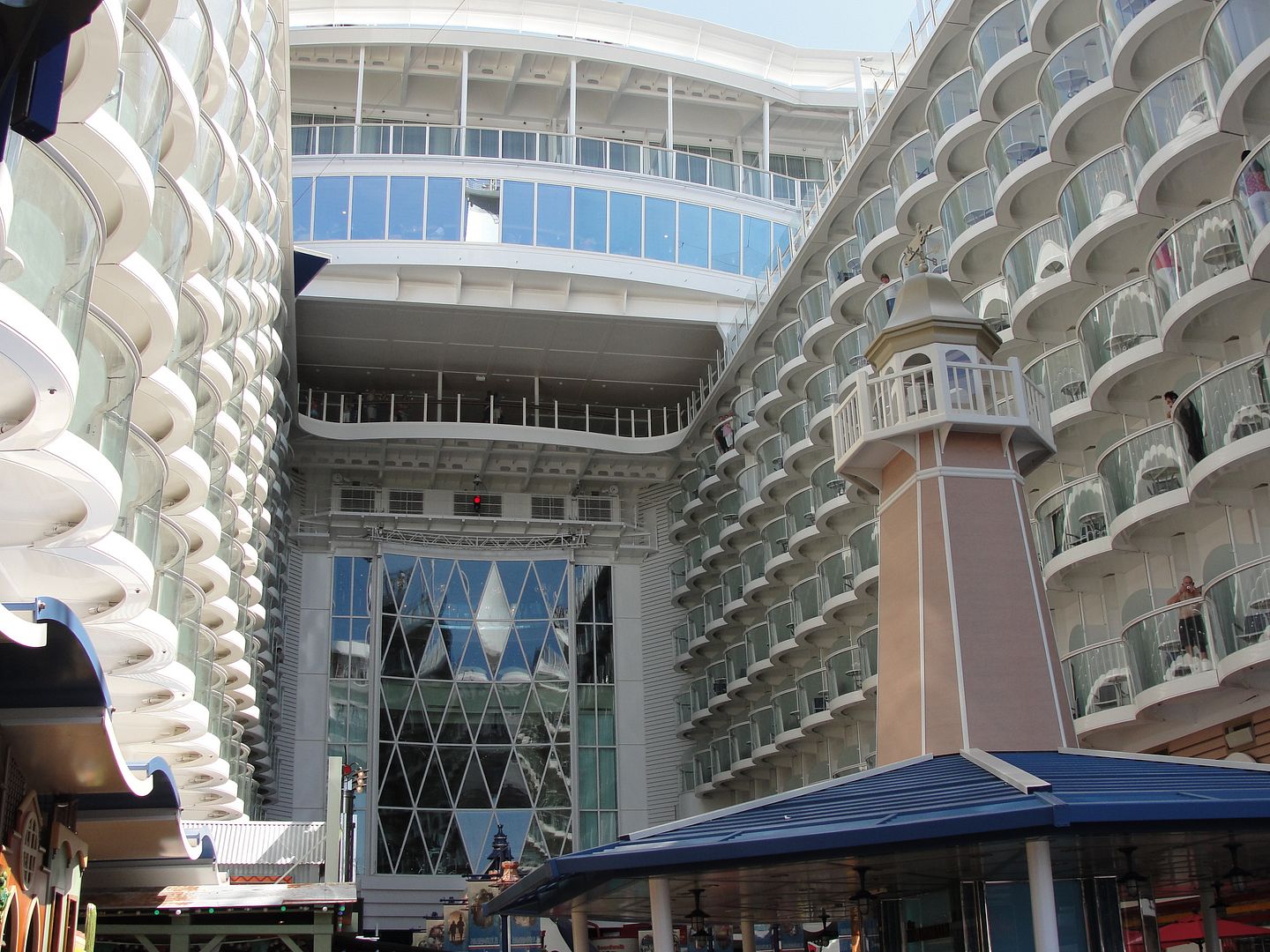 How is Neighborhood Balcony Stateroom Guarantee different than Central